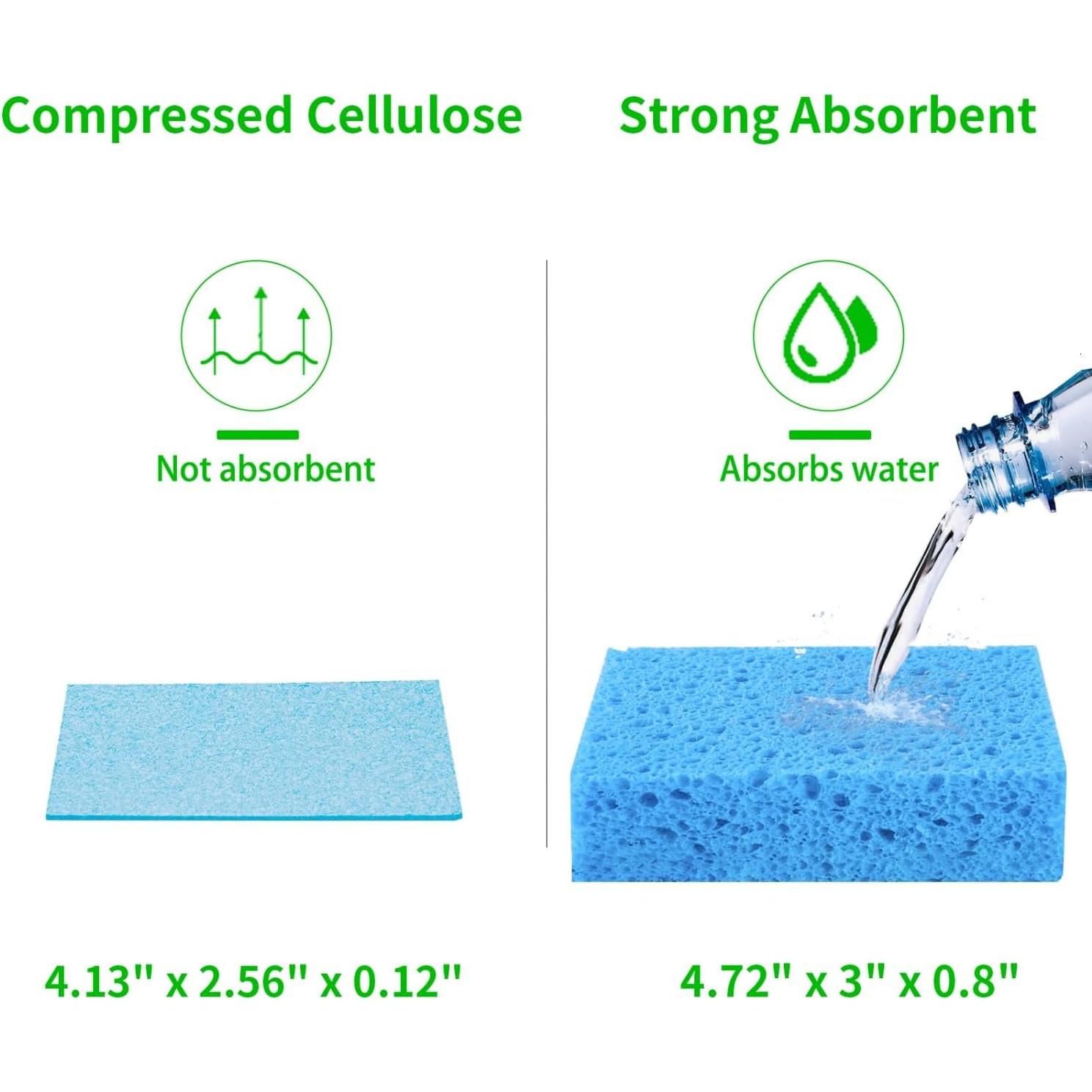 Esponjas de Celulosa Natural YoleShy 48 Piezas Reutilizables