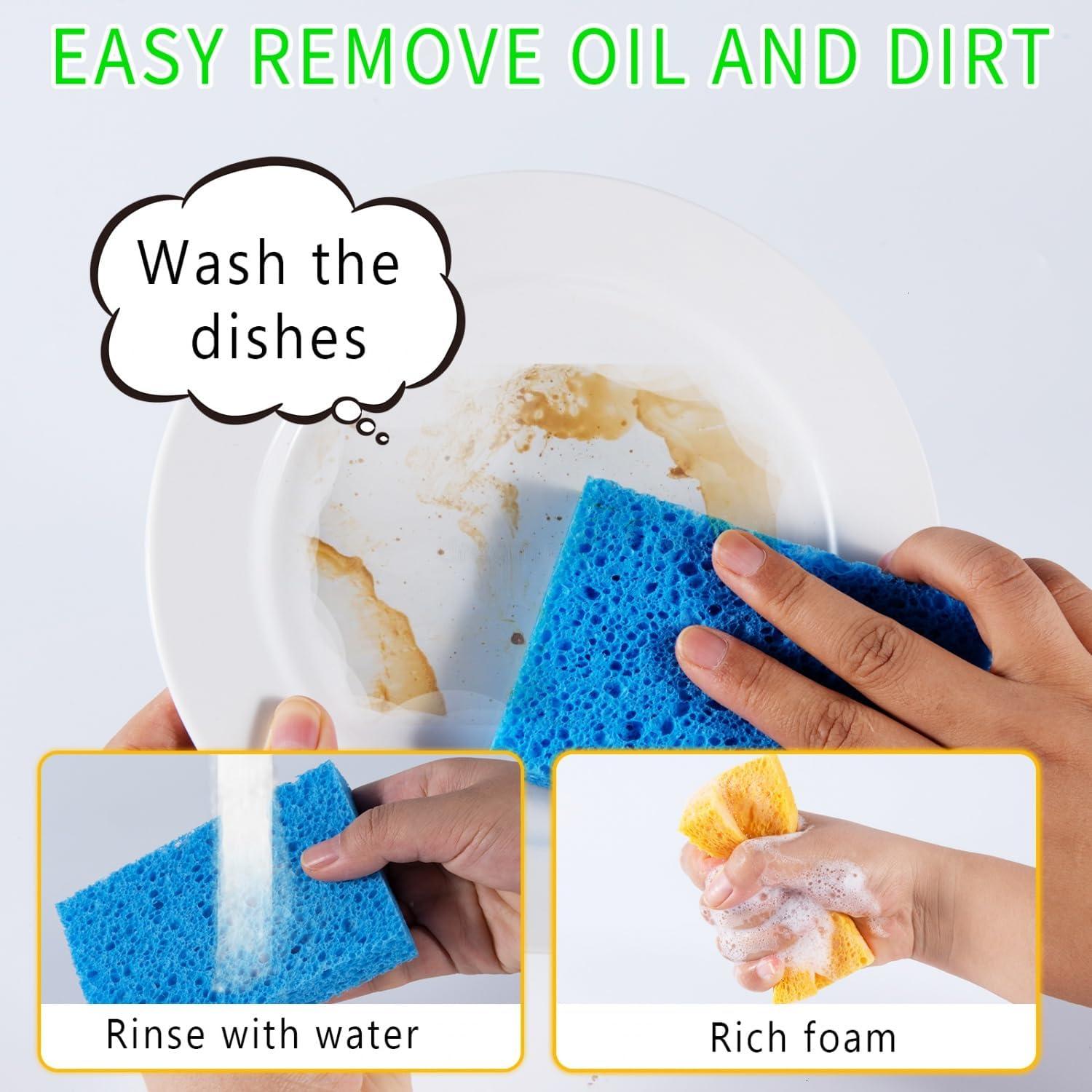 Esponjas de Celulosa Natural YoleShy 48 Piezas Reutilizables