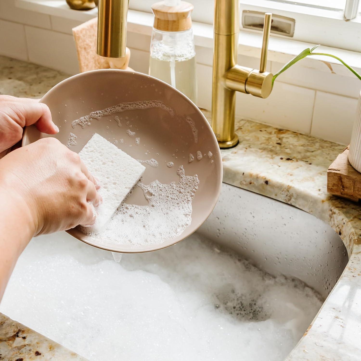 Esponjas de Celulosa Natural Full Circle Plain Jane - Paquete de 8