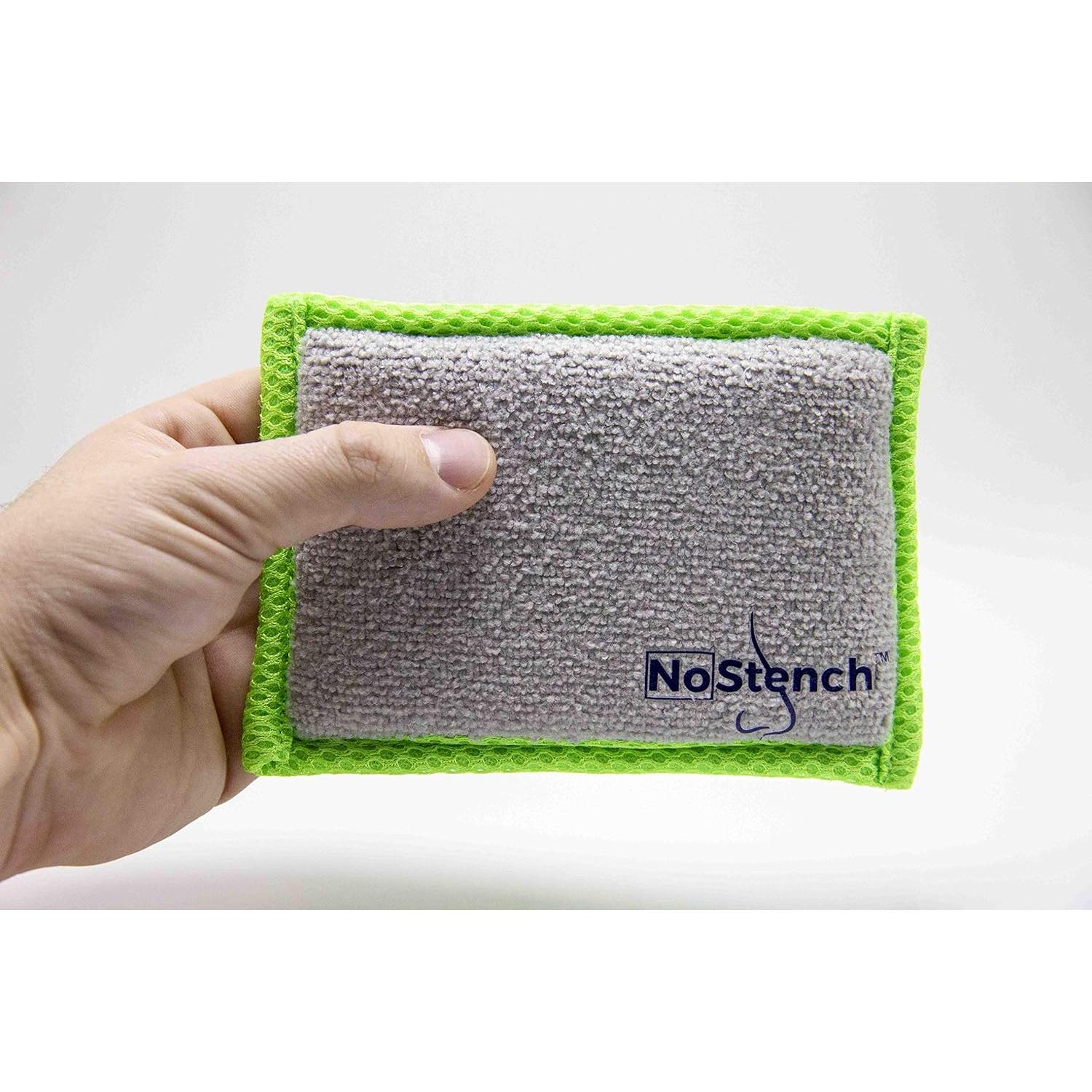 Esponja de Cocina NoStench 4 Piezas Microfibra Antibacteriana