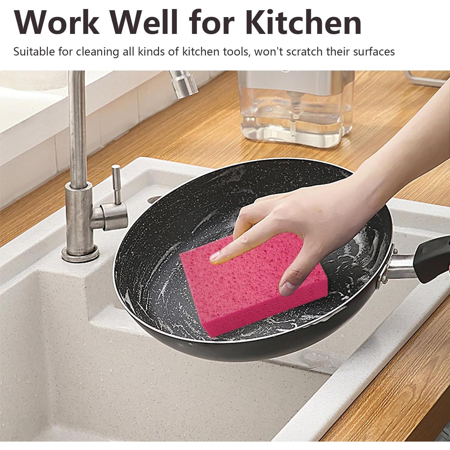 Esponjas de Lavado de Autos Spunspon - Paquete de 3 Grandes Rosa