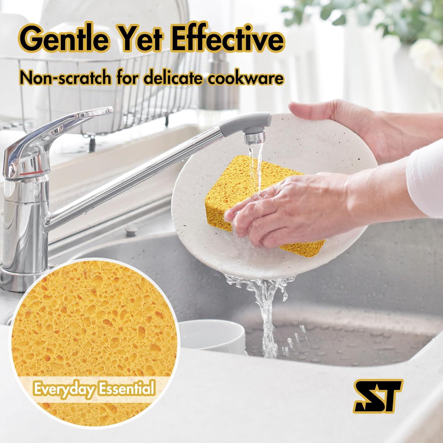 Esponjas de Cocina NBStarTech H33 - Paquete de 4 Grande Ecológicas