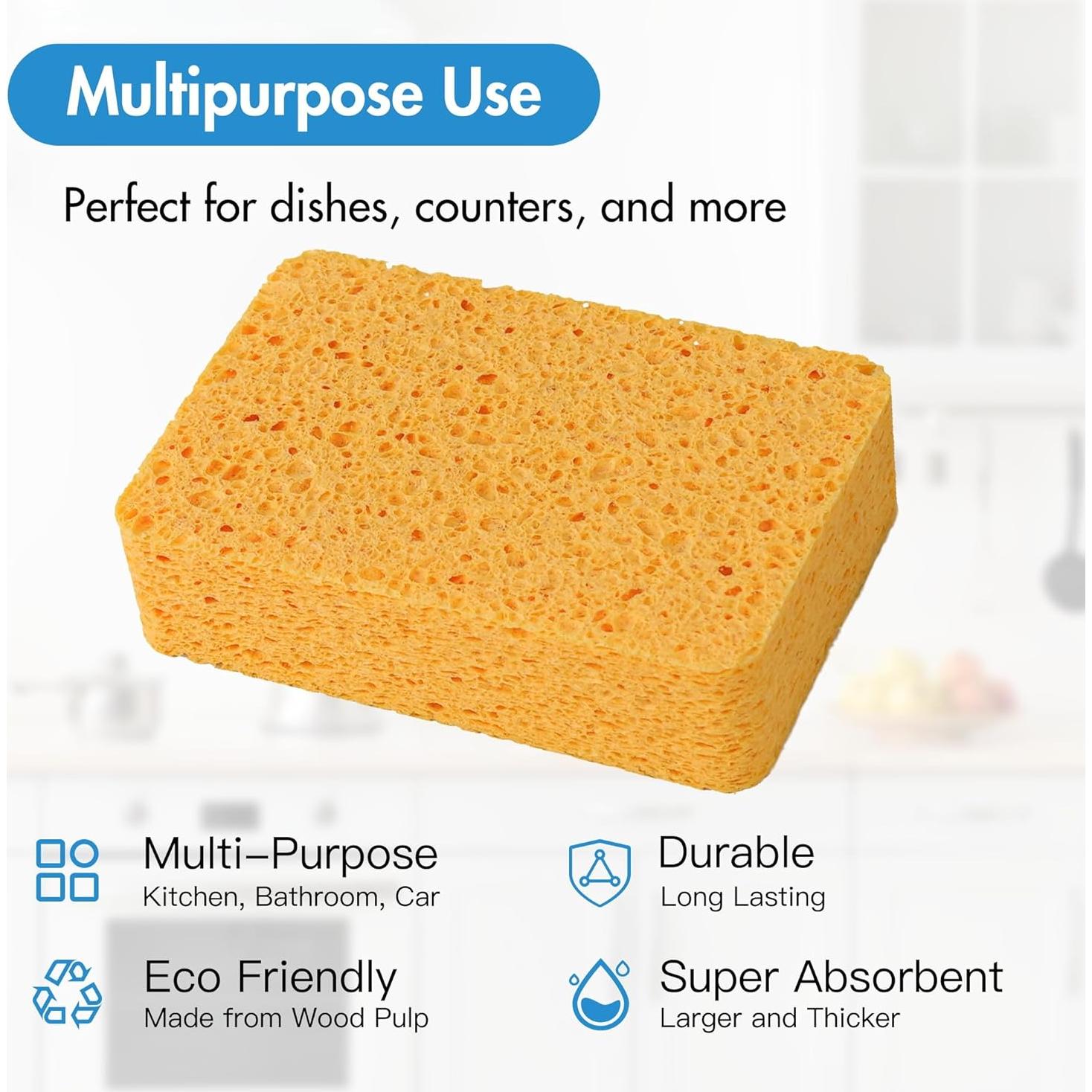 Esponjas de Cocina NBStarTech H33 - Paquete de 4 Grande Ecológicas