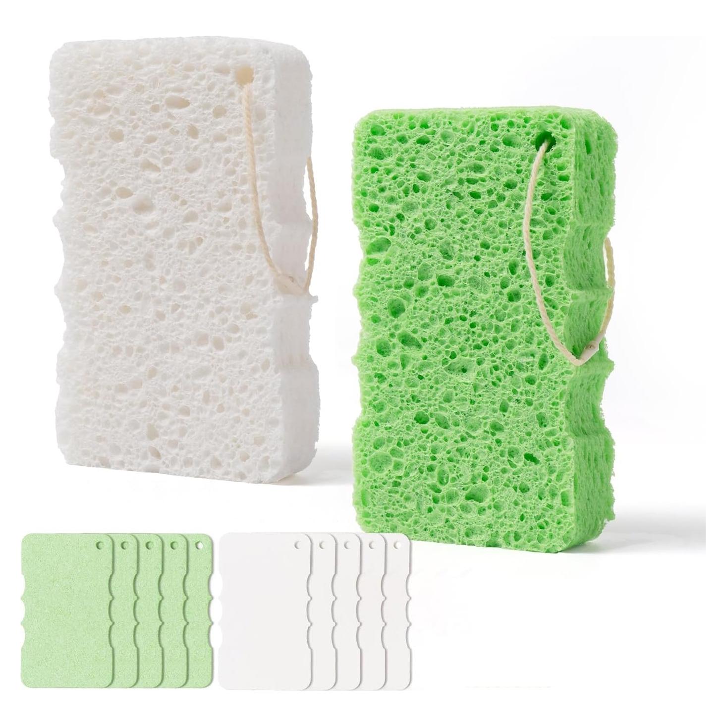 Esponjas de Ducha de Celulosa Natural XINGYU 10 Unidades