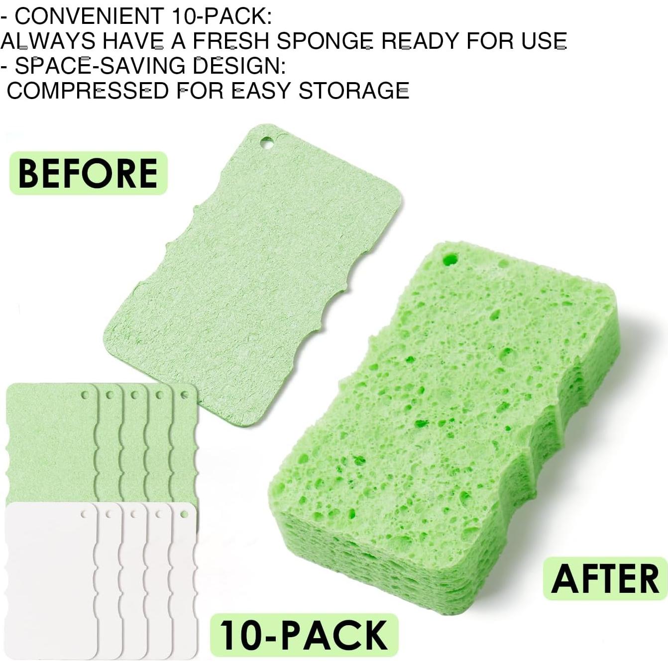 Esponjas de Ducha de Celulosa Natural XINGYU 10 Unidades