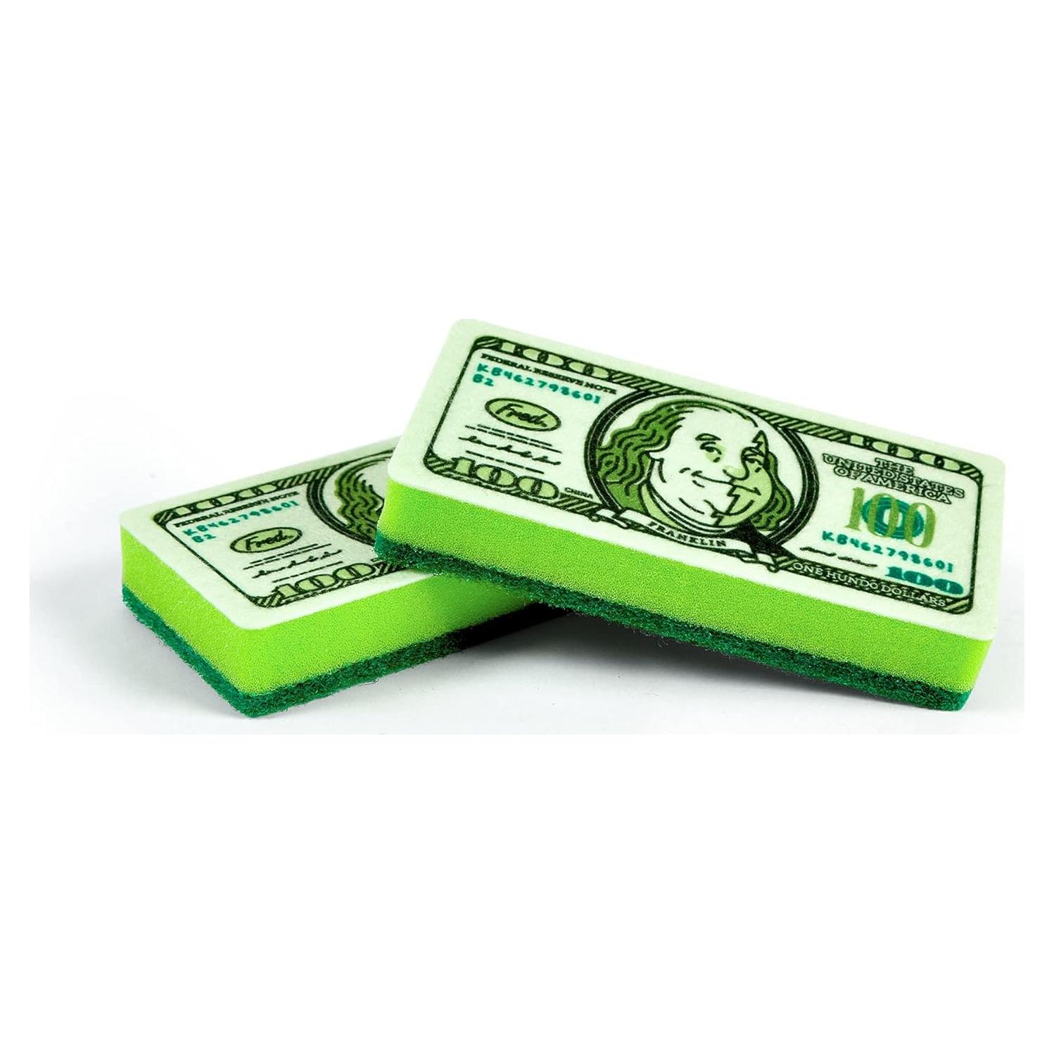 Esponjas de Cocina Genuine Fred Dinero Sucio Set de 2 Verde