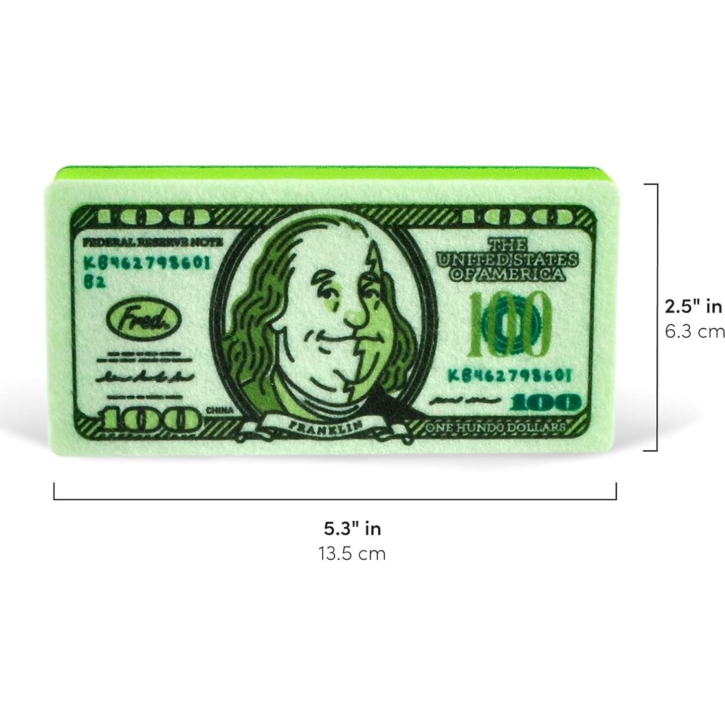 Esponjas de Cocina Genuine Fred Dinero Sucio Set de 2 Verde