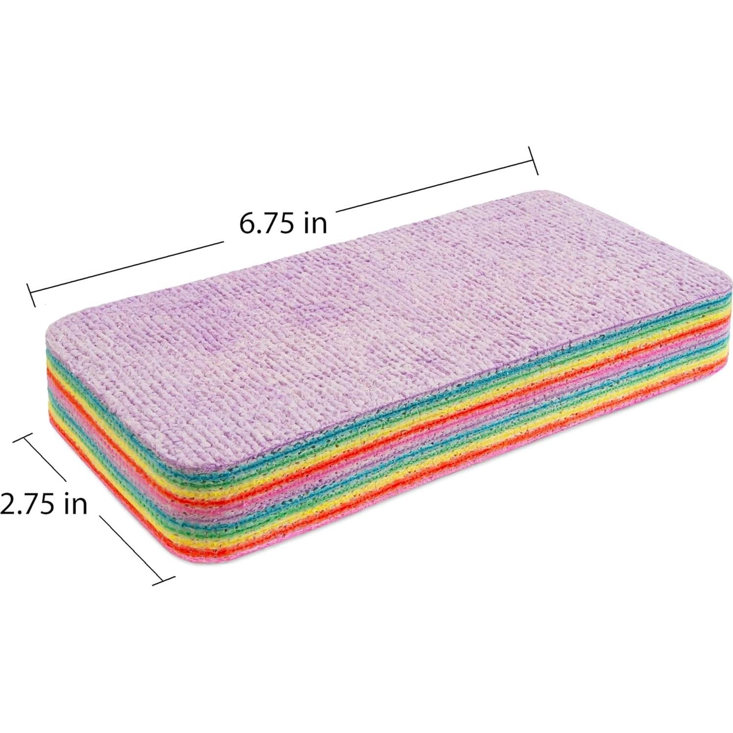 Bloque de Esponja de Microfibra Eurow 12 Capas Multicolor 72g