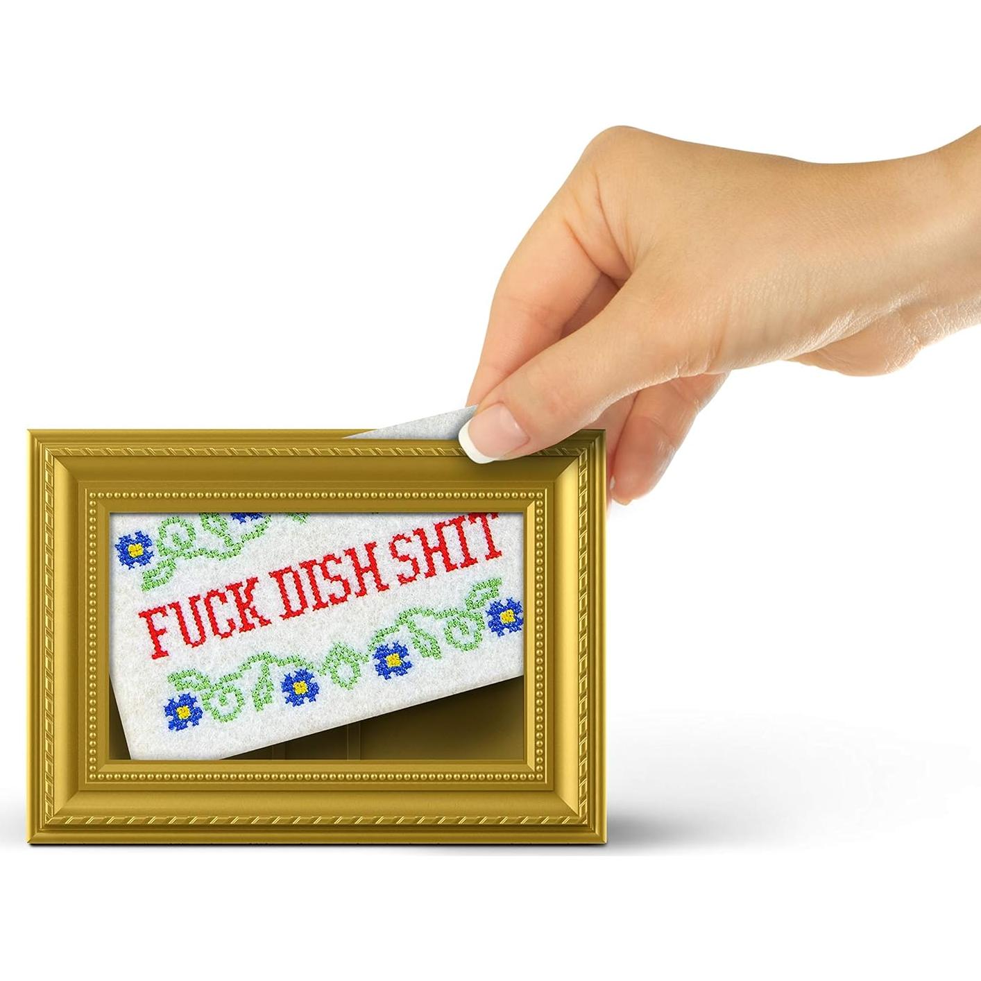 Esponjas Subversivas Genuine Fred - Set de 4 con Marco Dorado