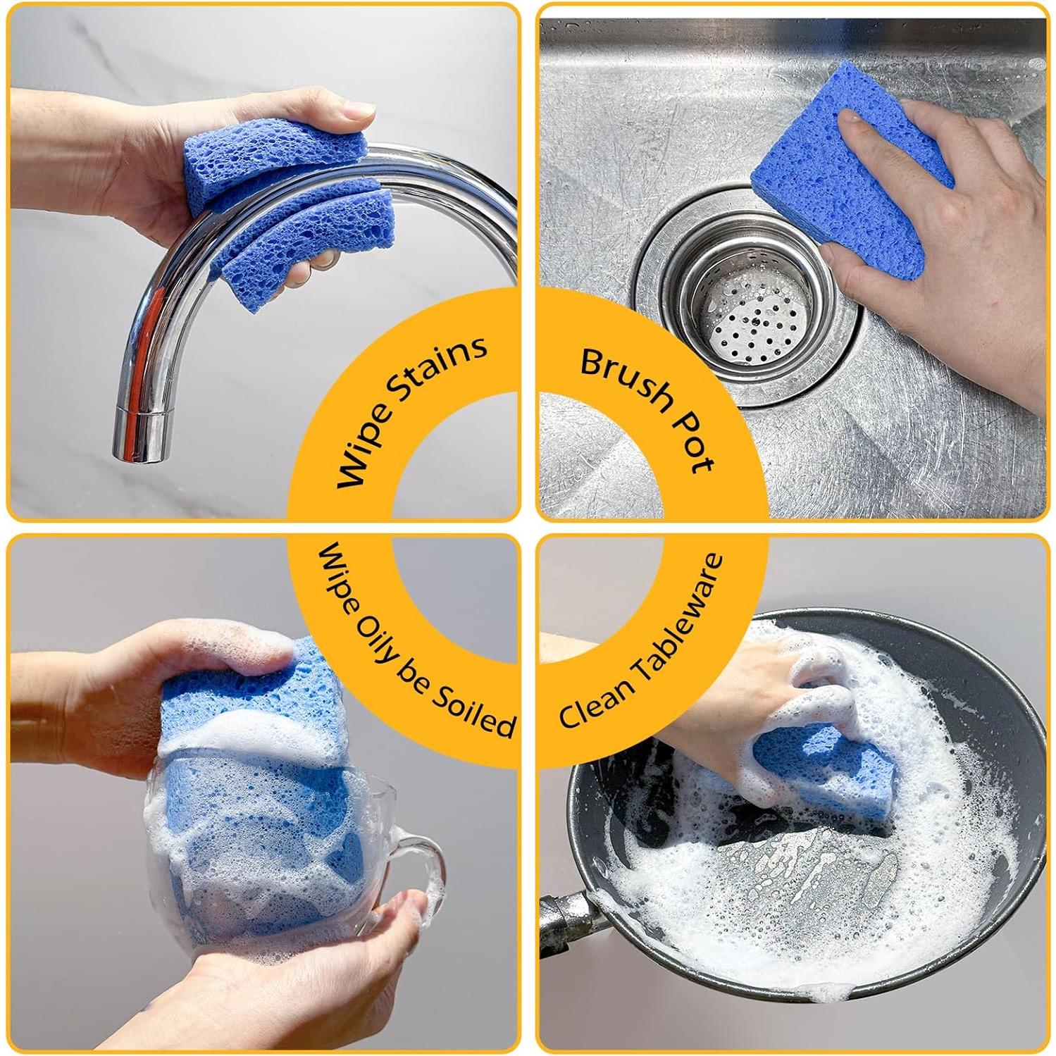 Esponjas de Cocina Biodegradables JOHOKAKITI 12 Unidades