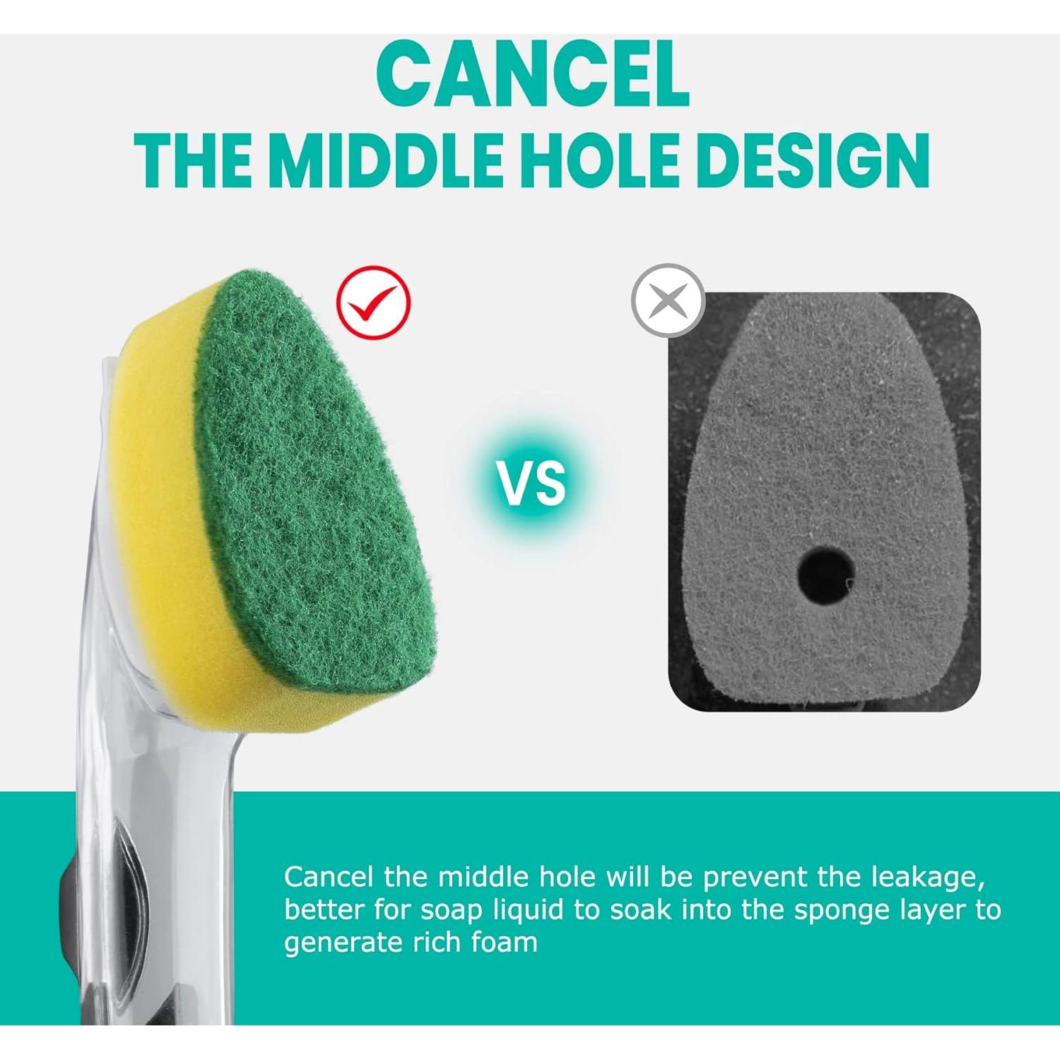 Esponja de Platos HELIME con Dispensador y 5 Recambios