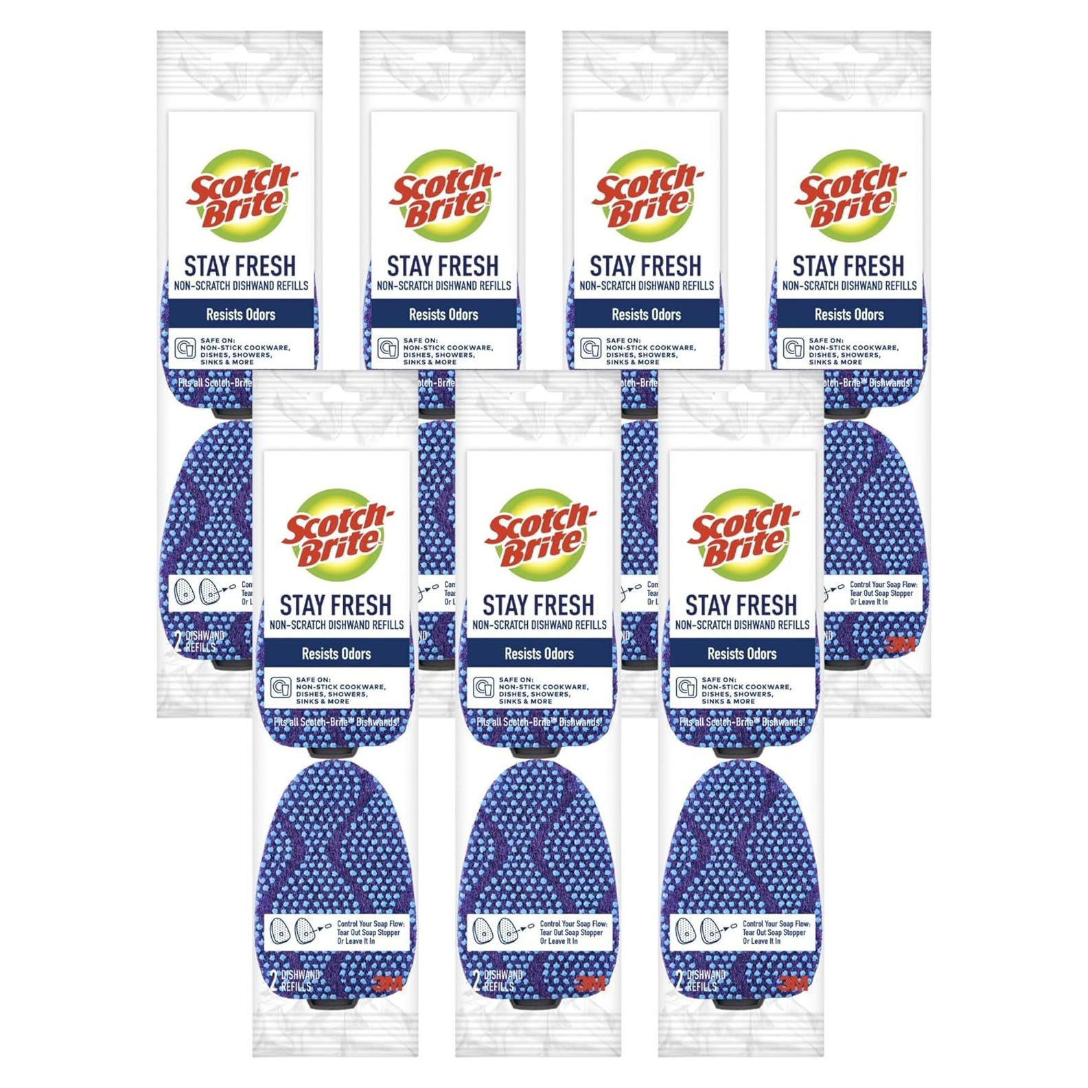 Recambios de Esponja Scotch-Brite Scrub Dots 14 Piezas Sin Rayar