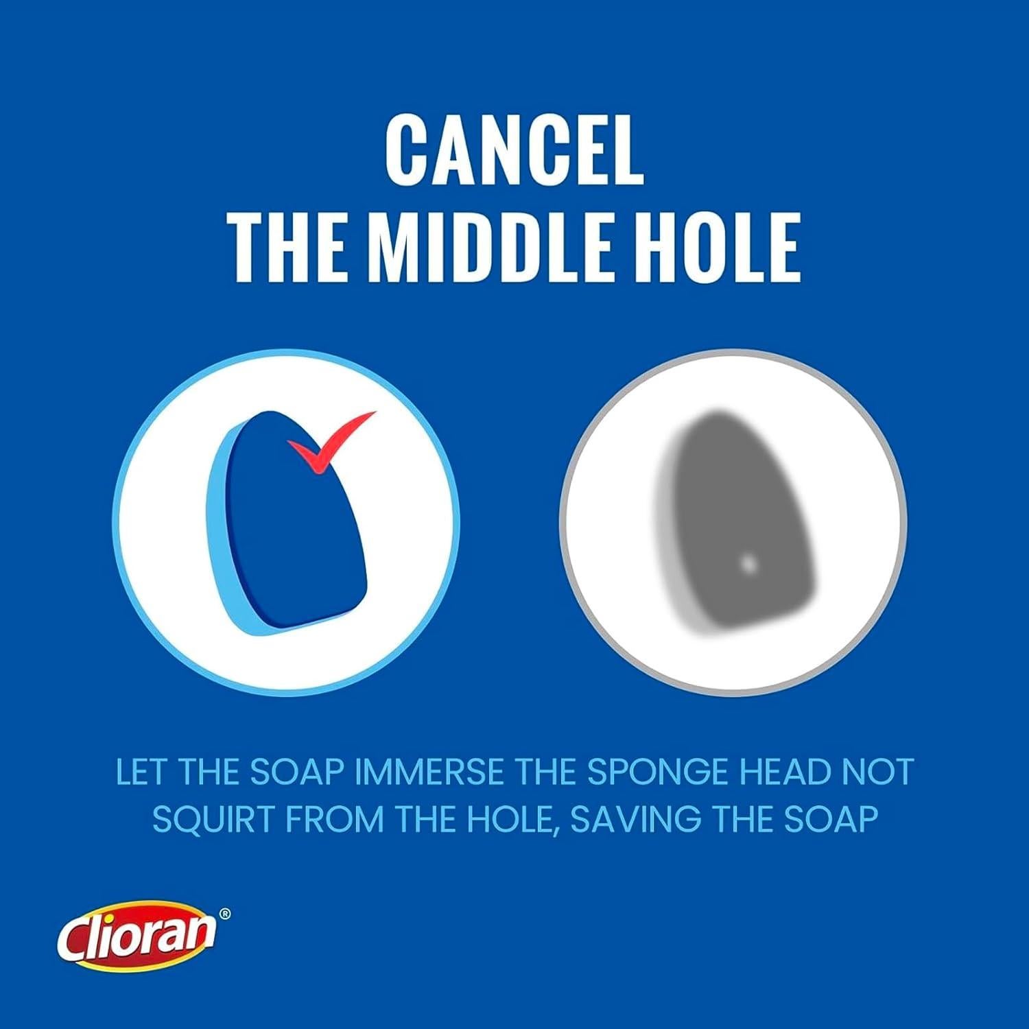 Recargas de Esponja para Mango de Jabón Clioran - 6 Piezas