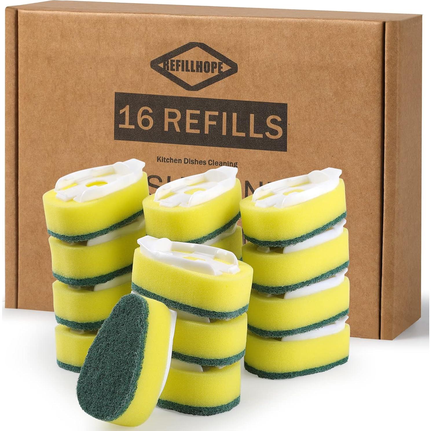 Recargas de esponja para varitas de platos REFILLHOPE 16 Pack