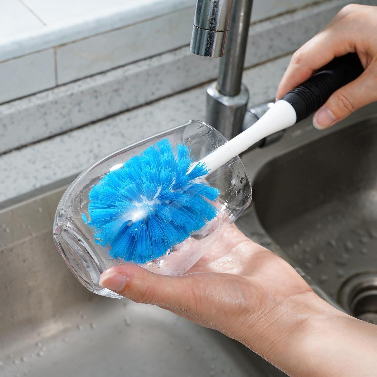 Kit de Cepillos de Limpieza MOSOLAN para Botellas y Platos - 3 Piezas