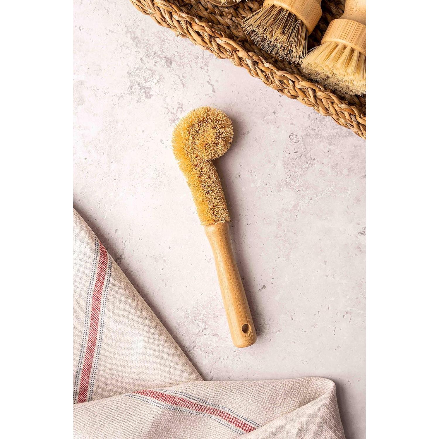 Juego de Cepillos de Platos Ecológicos ARYA - 4 Piezas con Repuesto