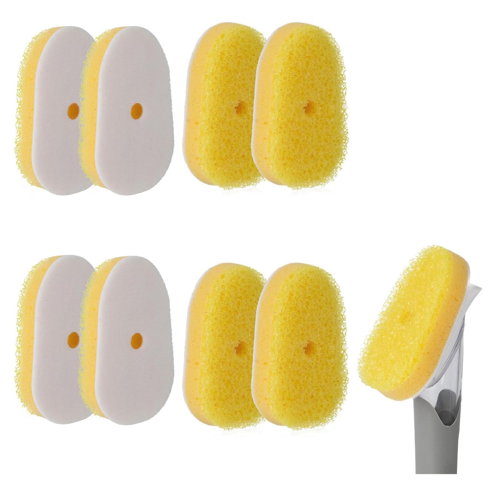 Recargas de Esponja para Varita de Platos Ajrwiiy - 8 Piezas Amarillo