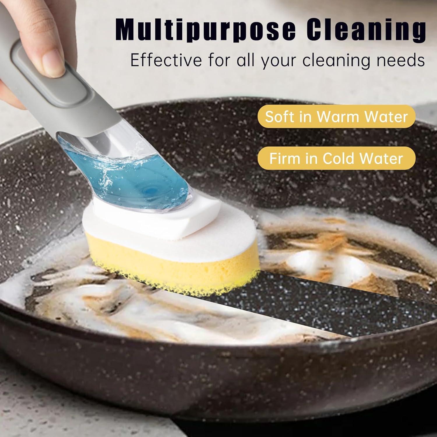 Recargas de Esponja para Varita de Platos Ajrwiiy - 8 Piezas Amarillo