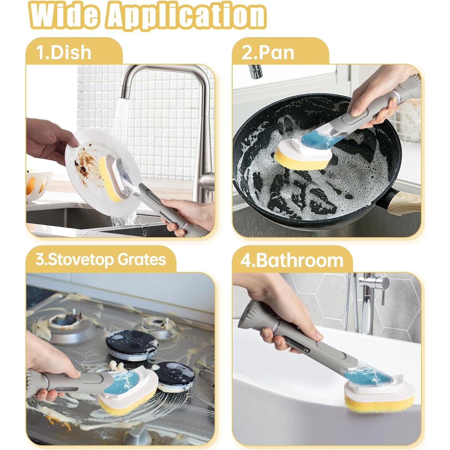 Recargas de Esponja para Varita de Platos Ajrwiiy - 8 Piezas Amarillo