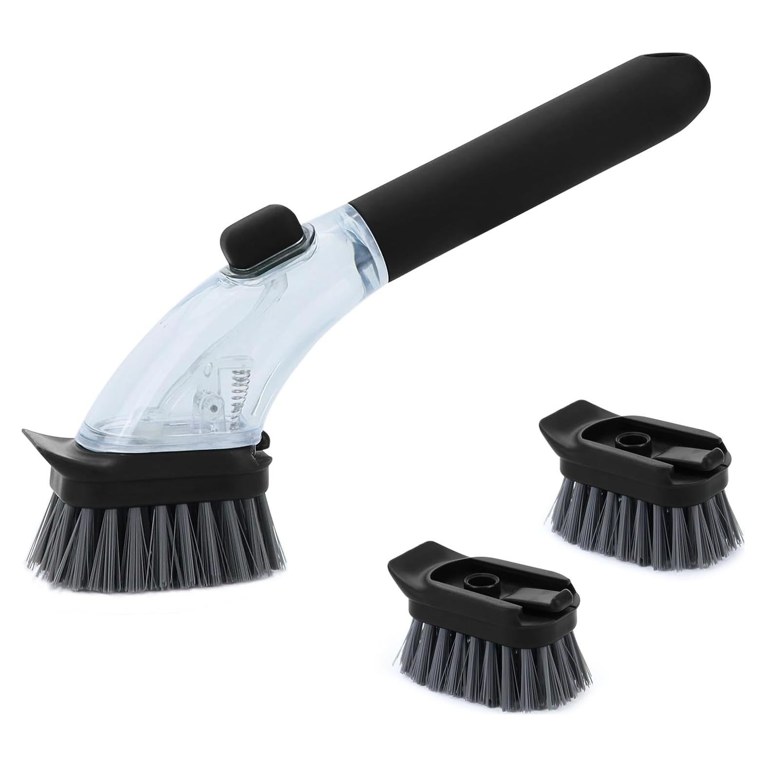 Cepillo de Cocina DAPOWER con Dispensador de Jabón Negro