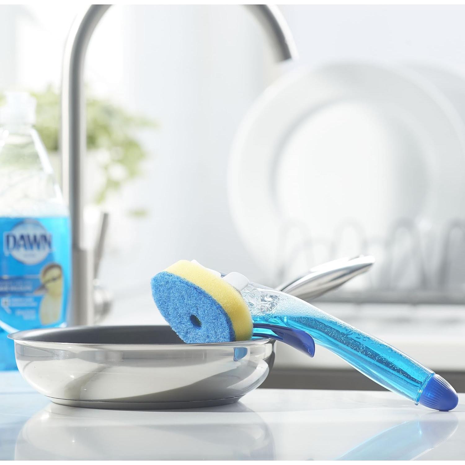 Cepillo de Platos Rellenable Dawn Sin Goteo 13.97x5.58 cm