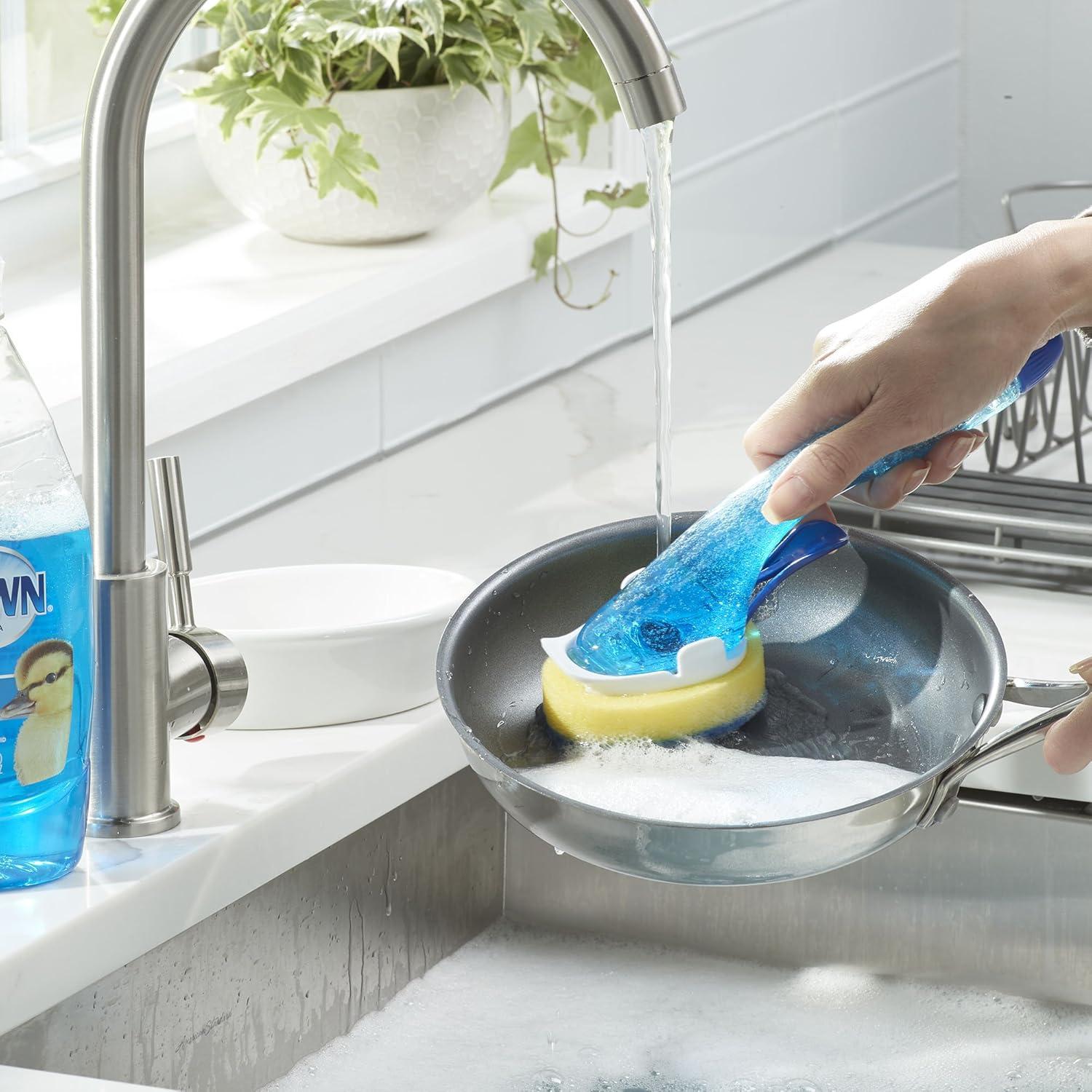 Cepillo de Platos Rellenable Dawn Sin Goteo 13.97x5.58 cm