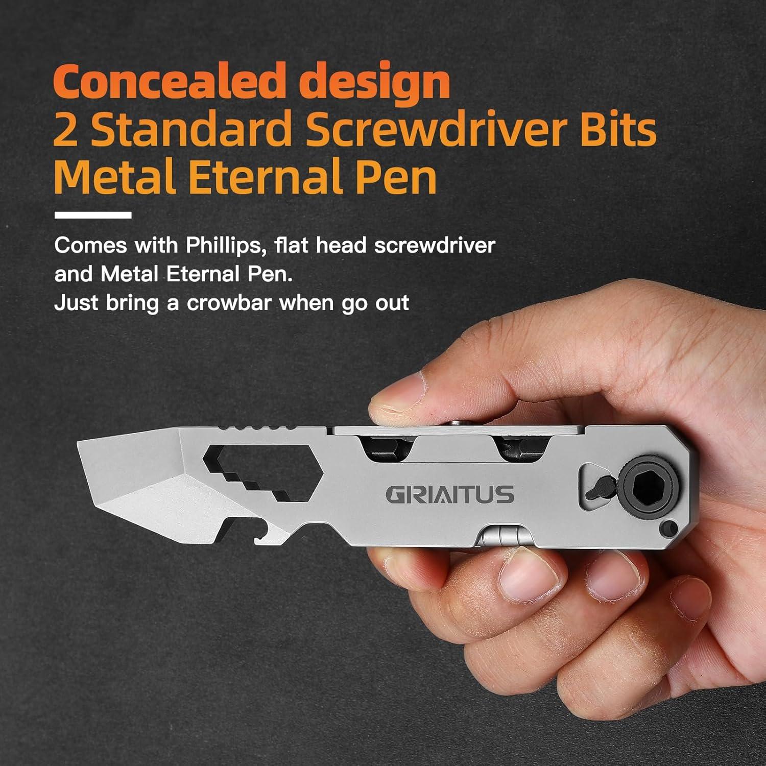 Multiherramienta EDC GIRIAITUS con Destornillador y Bolígrafos