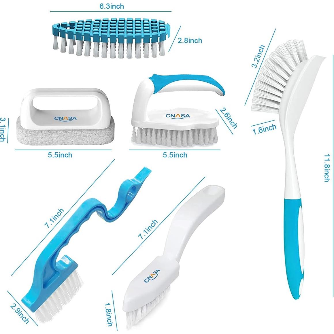 Juego de Cepillos de Limpieza CNASA - 6 Piezas para Hogar