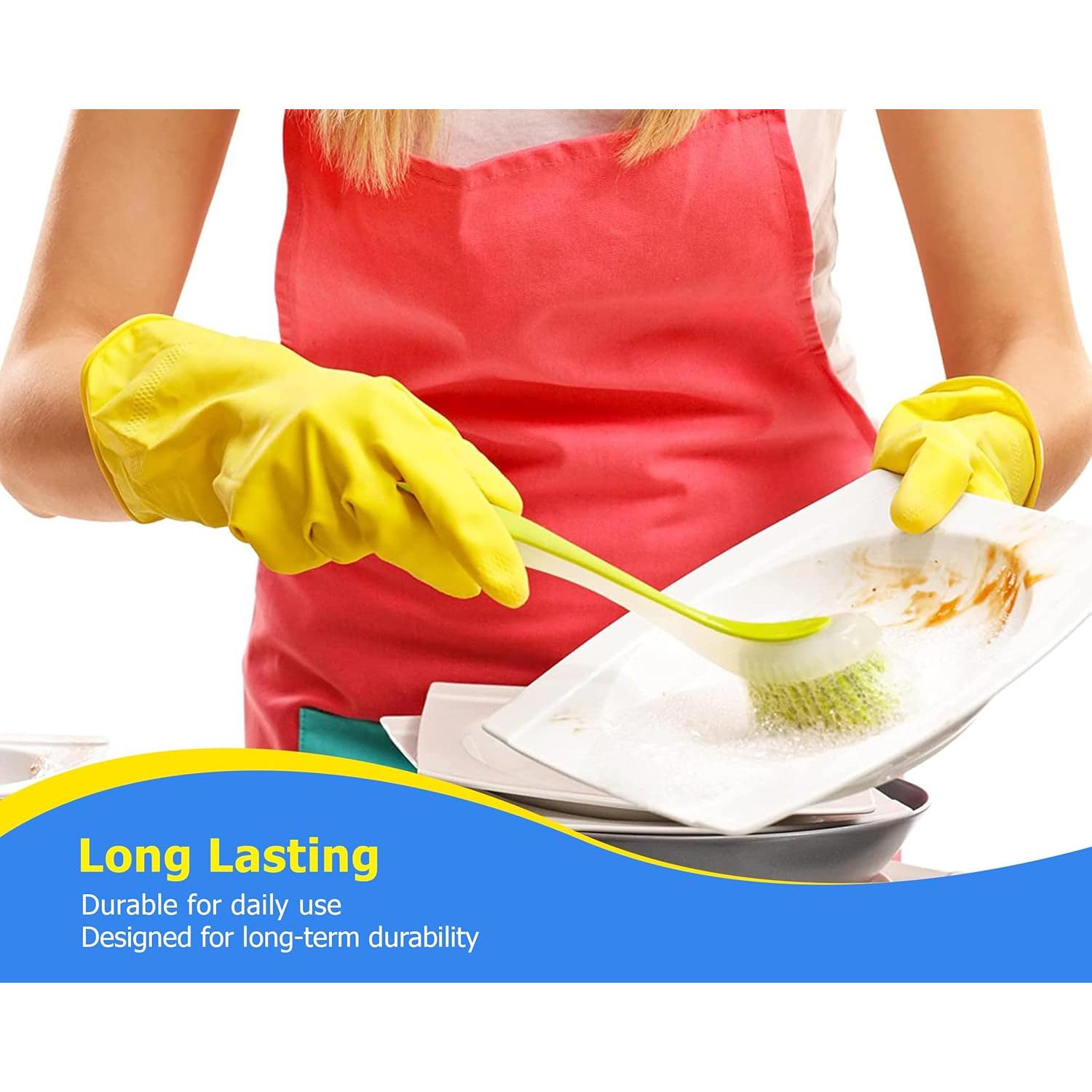 Set de 3 Cepillos de Cocina ZUVO con Mango Largo y Ventosa