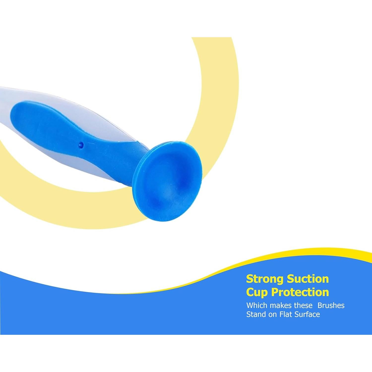 Set de 3 Cepillos de Cocina ZUVO con Mango Largo y Ventosa