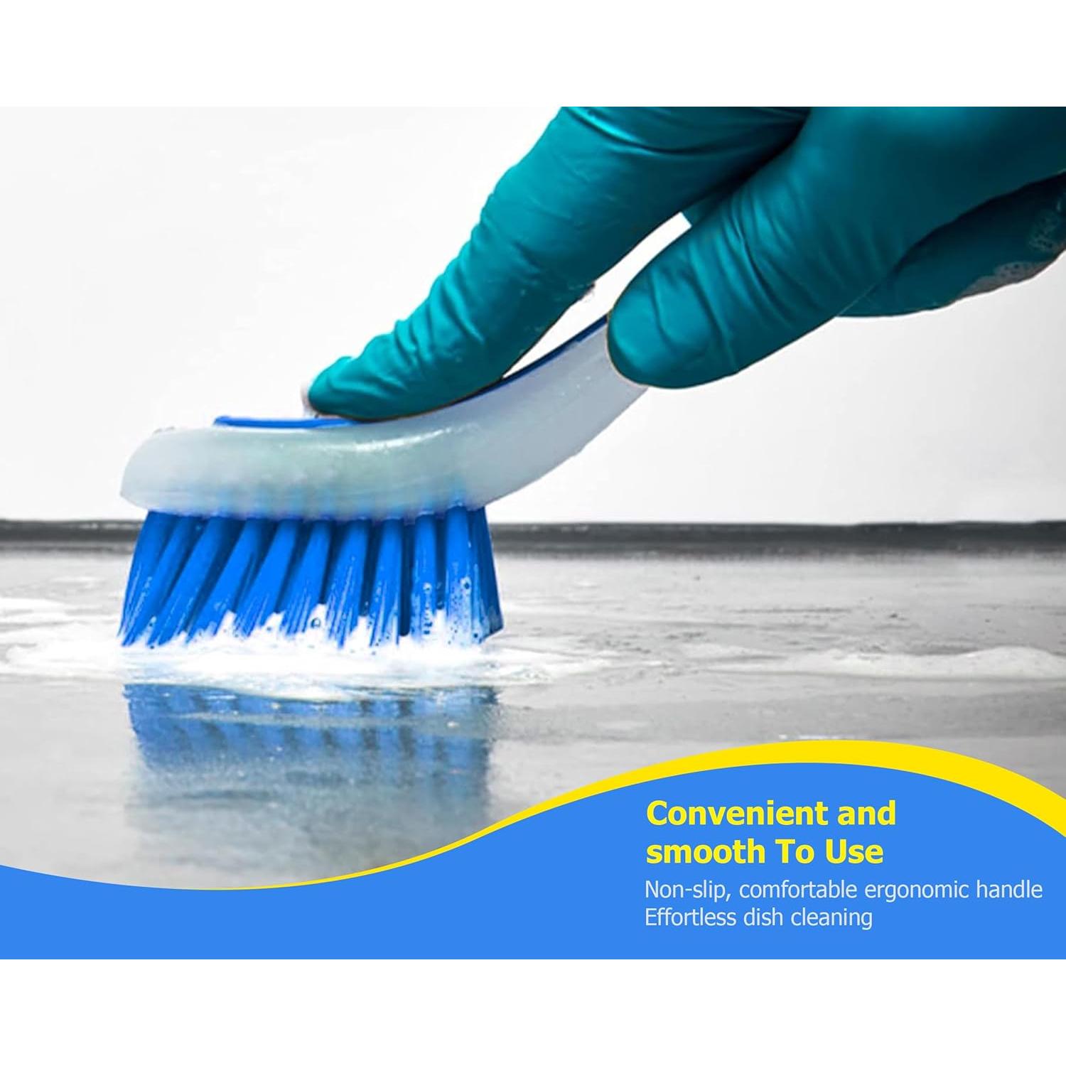 Set de 3 Cepillos de Cocina ZUVO con Mango Largo y Ventosa