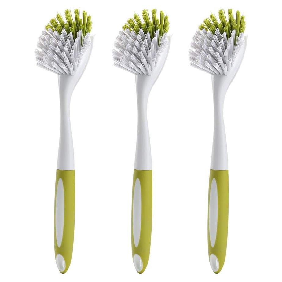 Cepillo de Fregar YeuDeuy 3 Pcs Cerdas Duras Amarillo-Verde