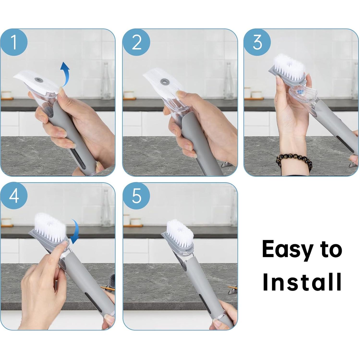 Recambios de Cepillo de Platos CrayBG - 4 Piezas para Scrub Daddy