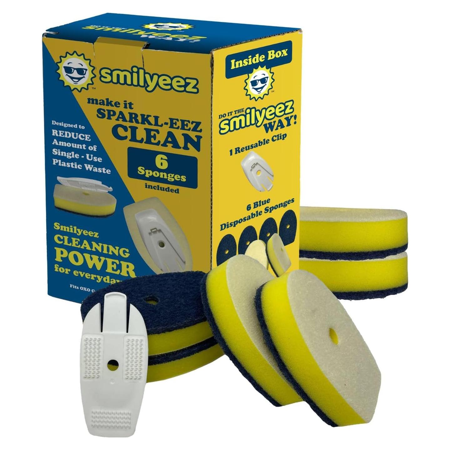 Repuestos de Esponja Sin Plástico Smilyeez para OXO Good Grip - 6 Unidades