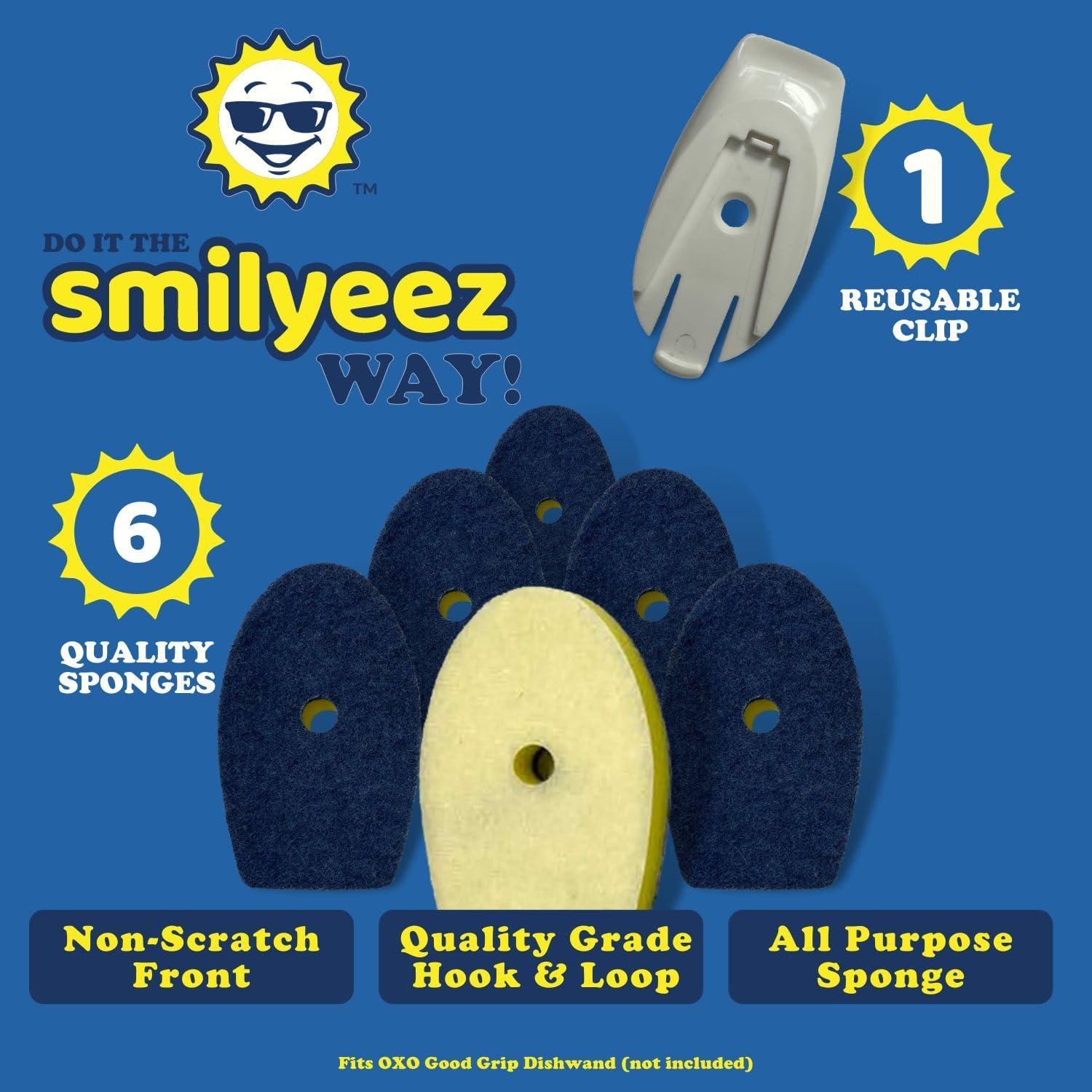 Repuestos de Esponja Sin Plástico Smilyeez para OXO Good Grip - 6 Unidades
