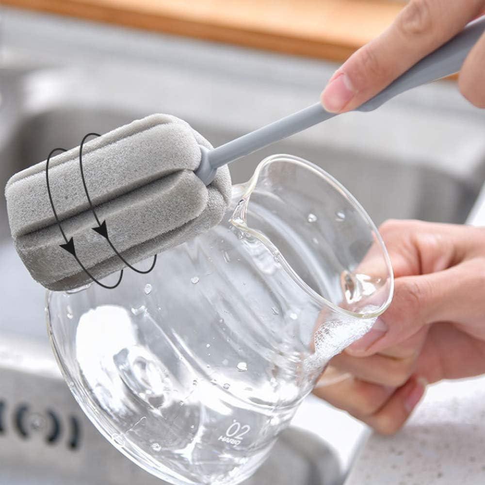 Paquete de 2 cepillos de esponja Foshine para botellas