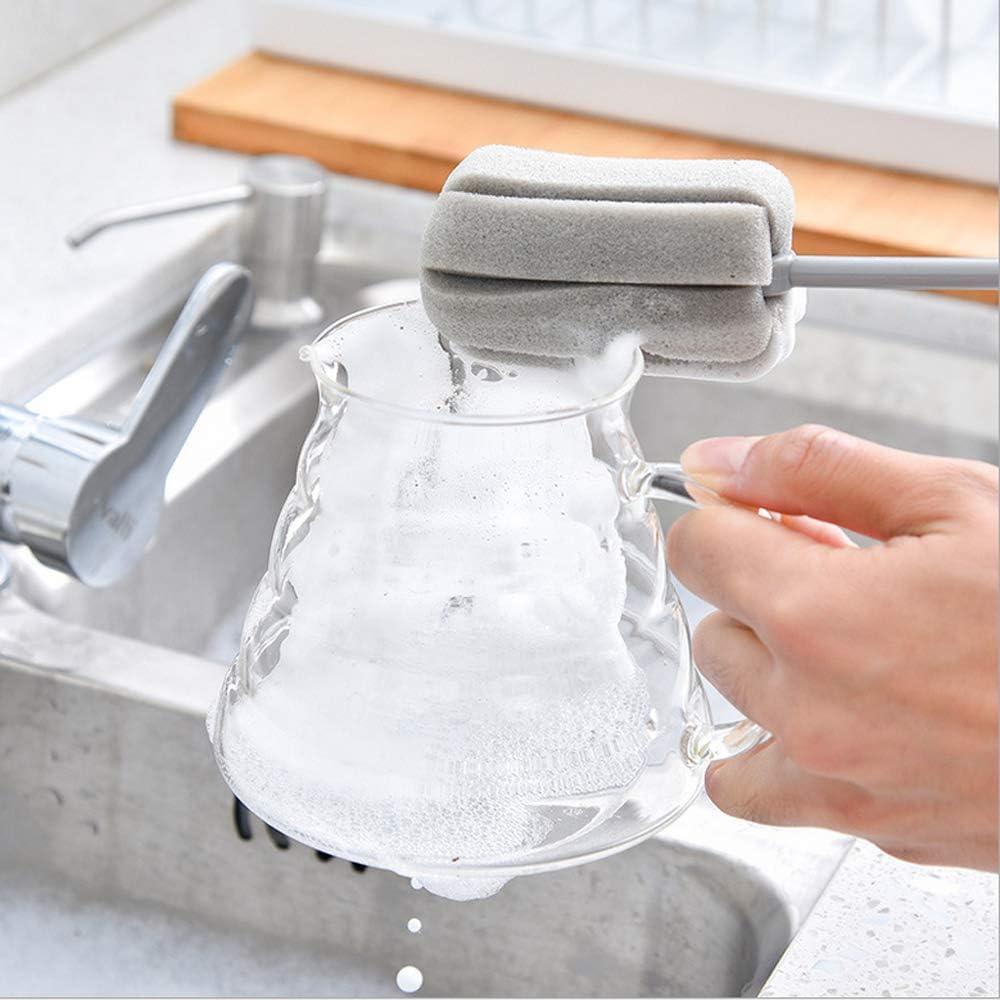 Paquete de 2 cepillos de esponja Foshine para botellas