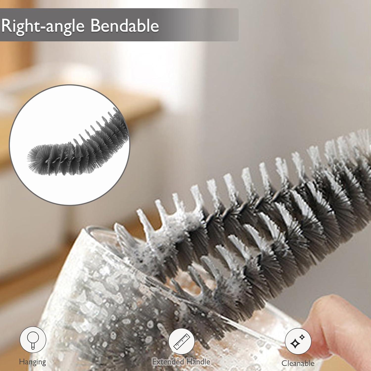 Paquete de 2 cepillos de limpieza Kwude 40.64 cm Negro