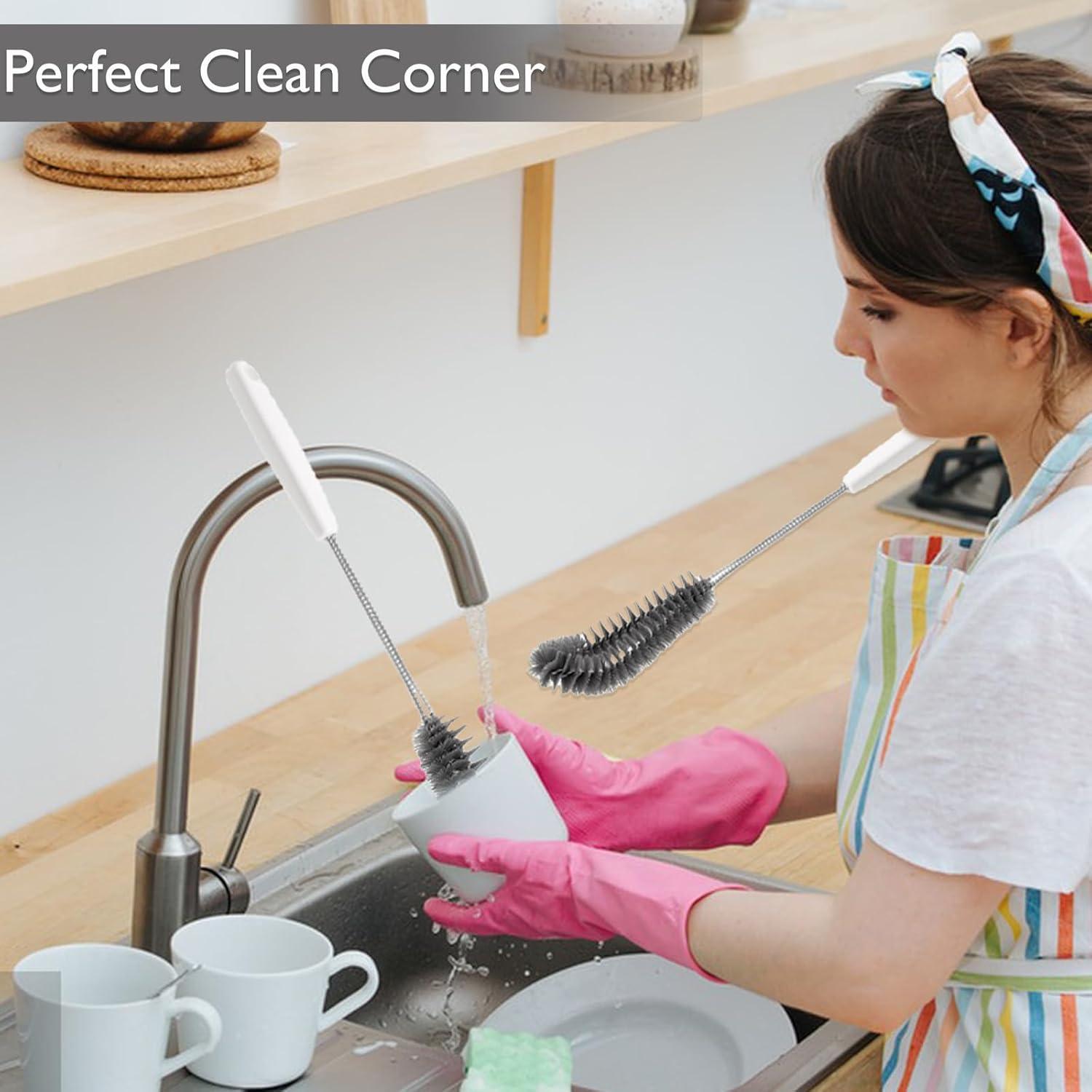 Paquete de 2 cepillos de limpieza Kwude 40.64 cm Negro