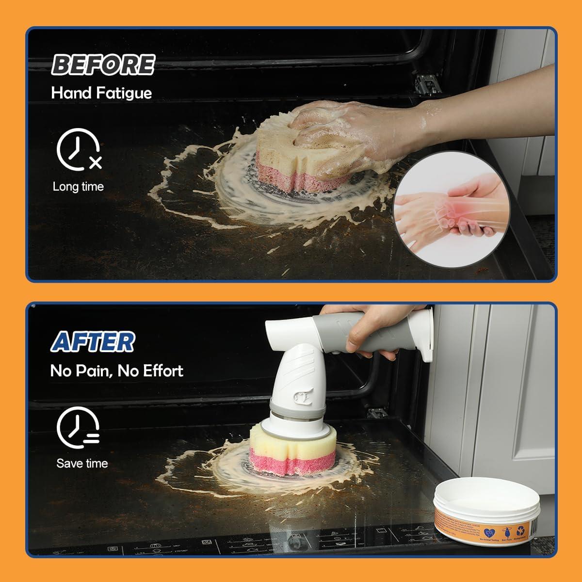 Varita Eléctrica de Limpieza LANMU con 5 Cabezas Reemplazables