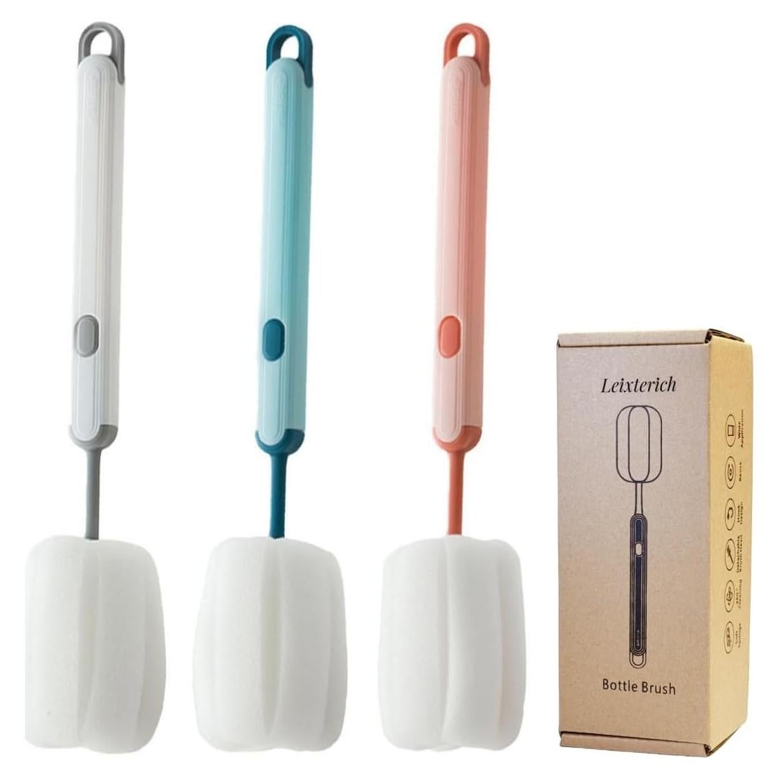 Cepillo de Botellas Leixterich con Mango Largo 3 PCS