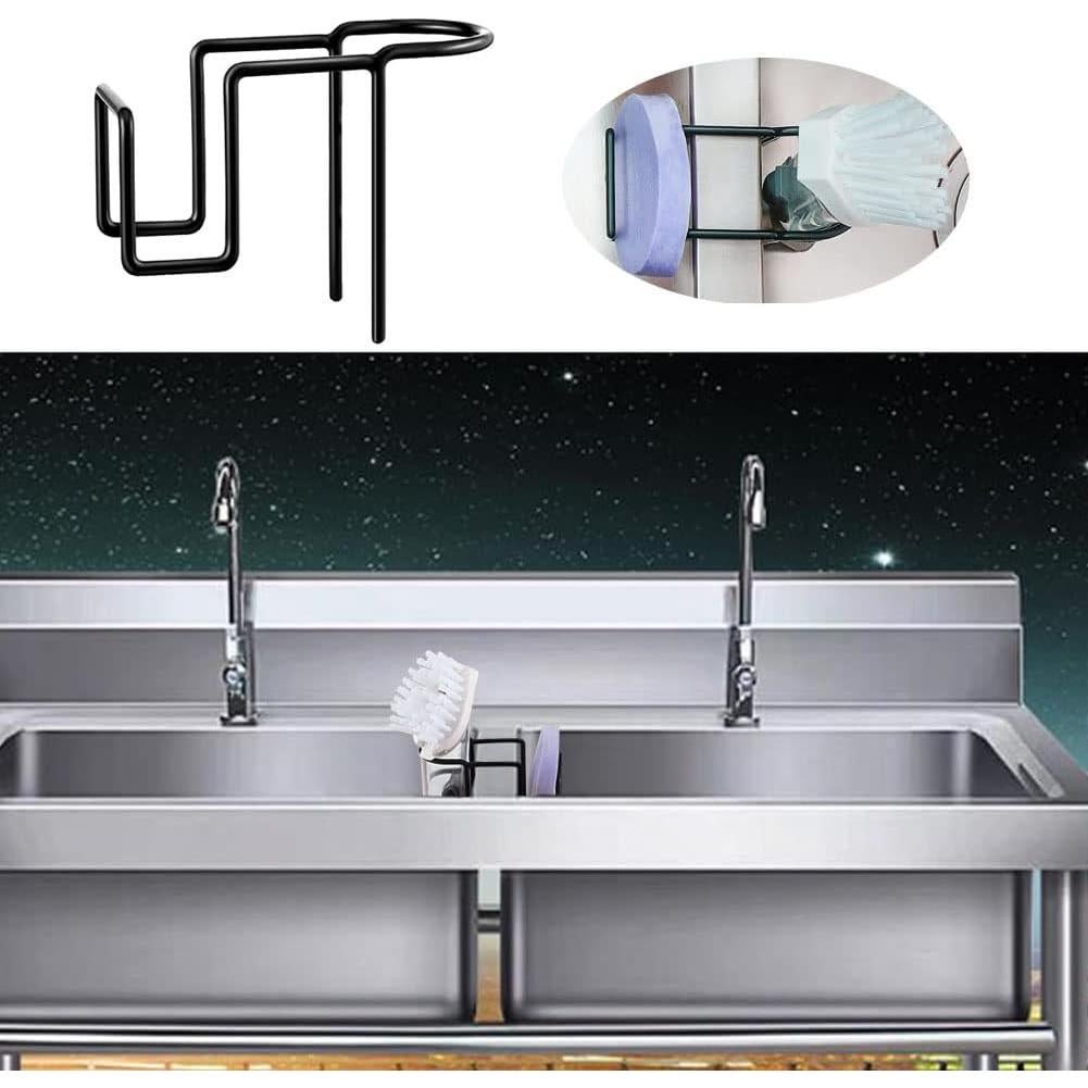 Soporte de Esponja Negra Qinwuw para Fregadero de Cocina - 2 Pcs