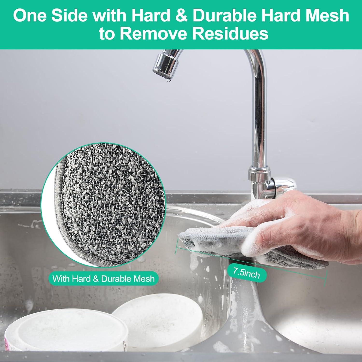 Esponjas de Doble Cara FunCee - Paquete de 6 Microfibra Ecológicas