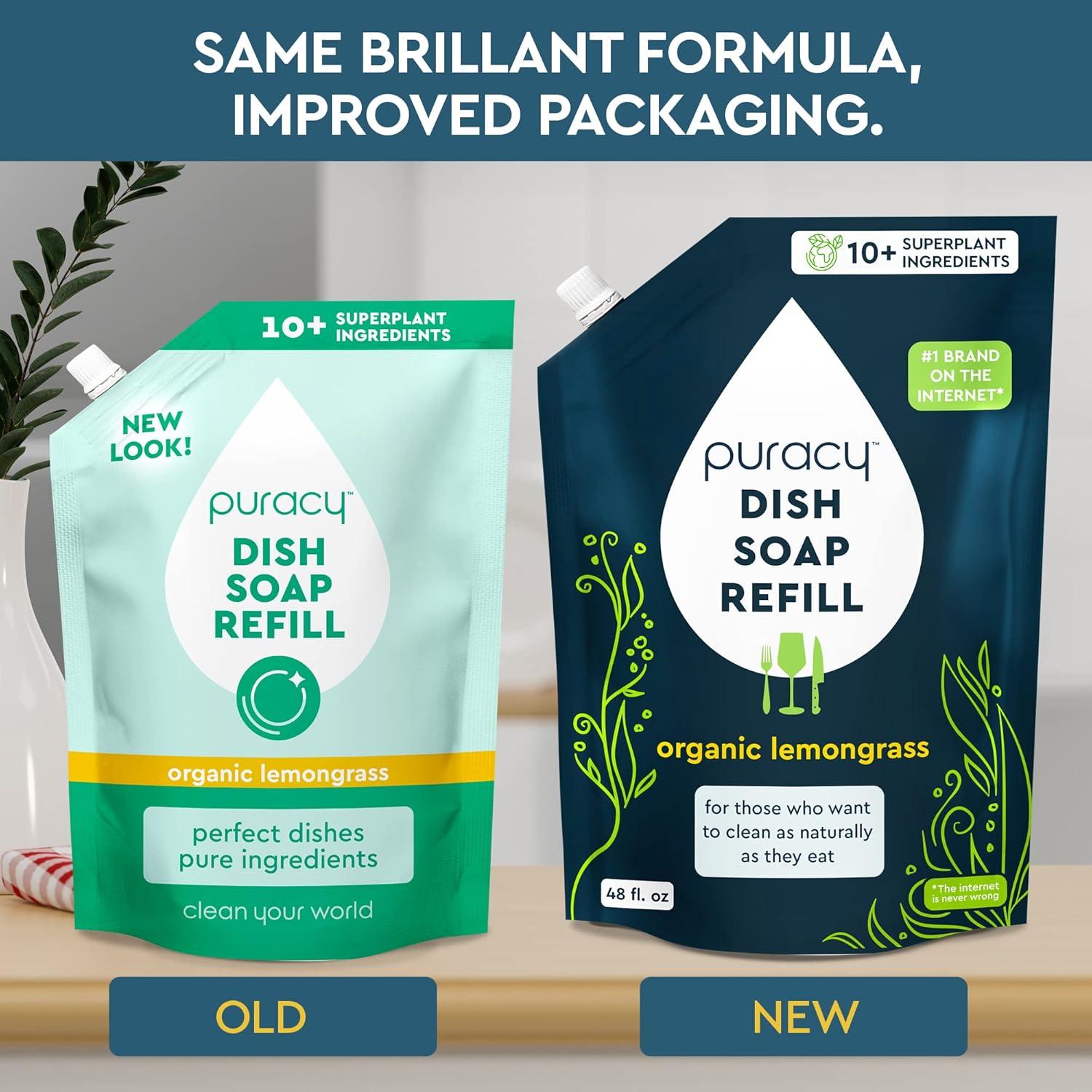 Recarga Jabón Líquido para Platos Puracy 1.42 L Limón Orgánico