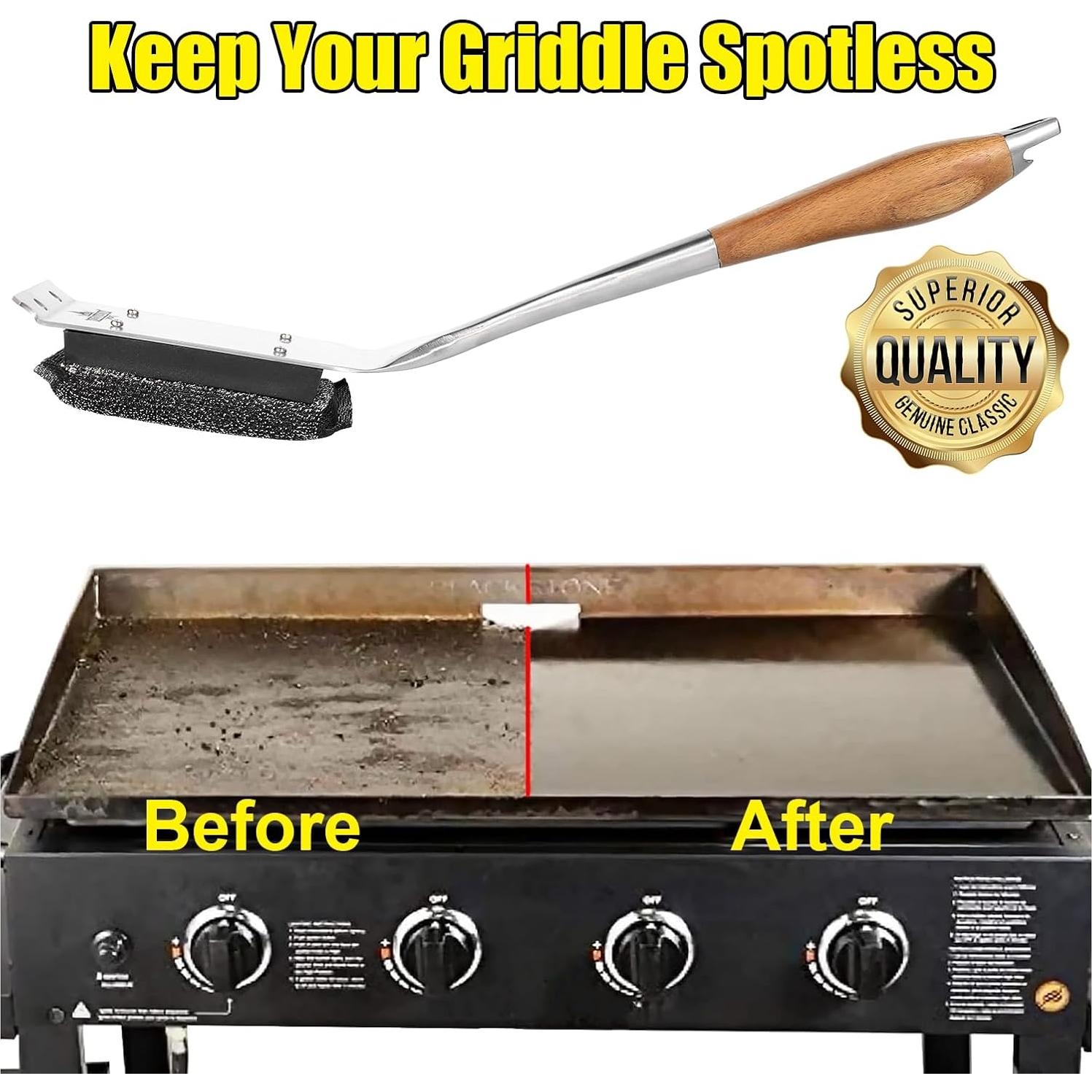 Cepillo de Parrilla XUDAKAIXIN Sin Cerda 43 cm - Seguro y Eficiente