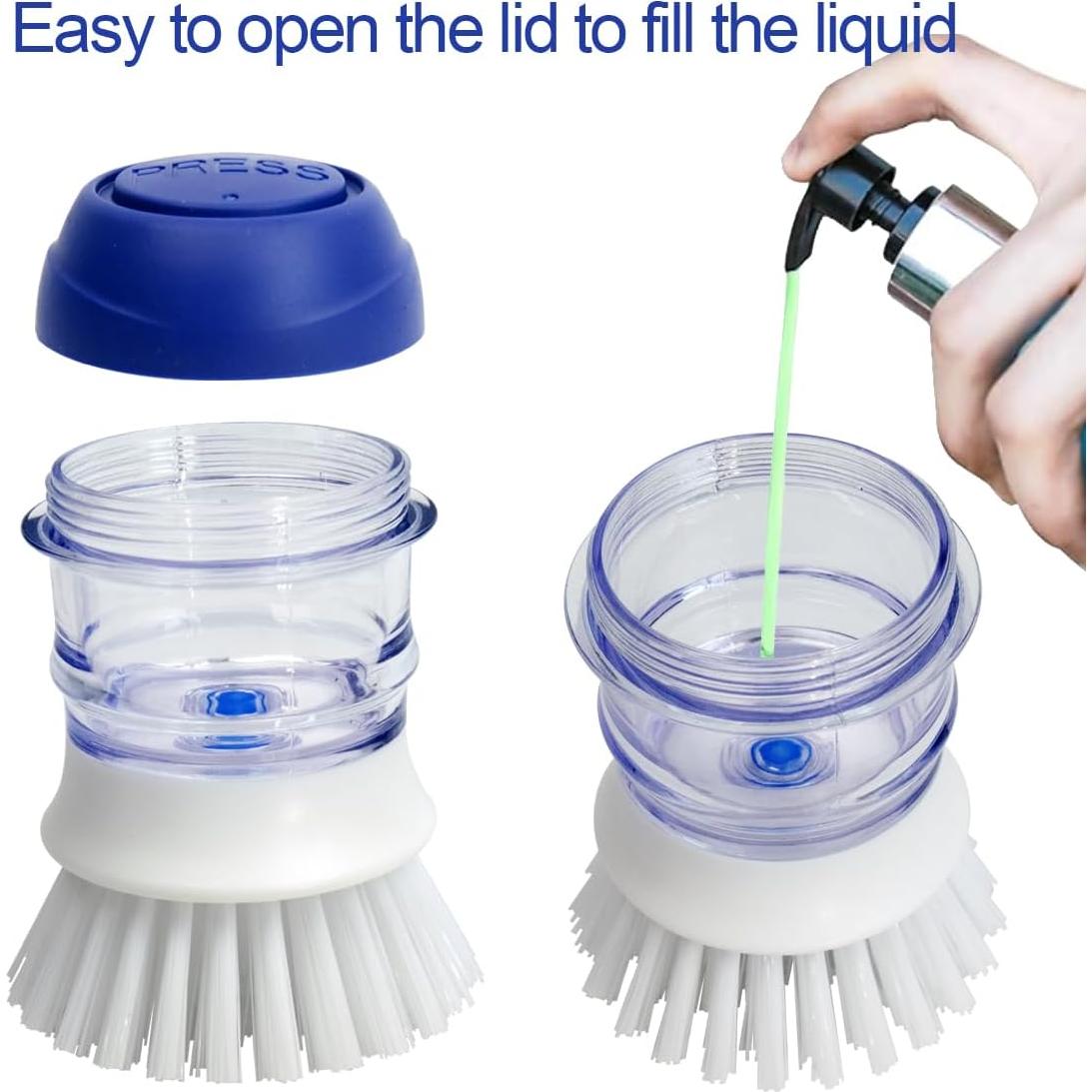 Cepillo de Platos CELOX con Dispensador de Jabón 2 Unidades