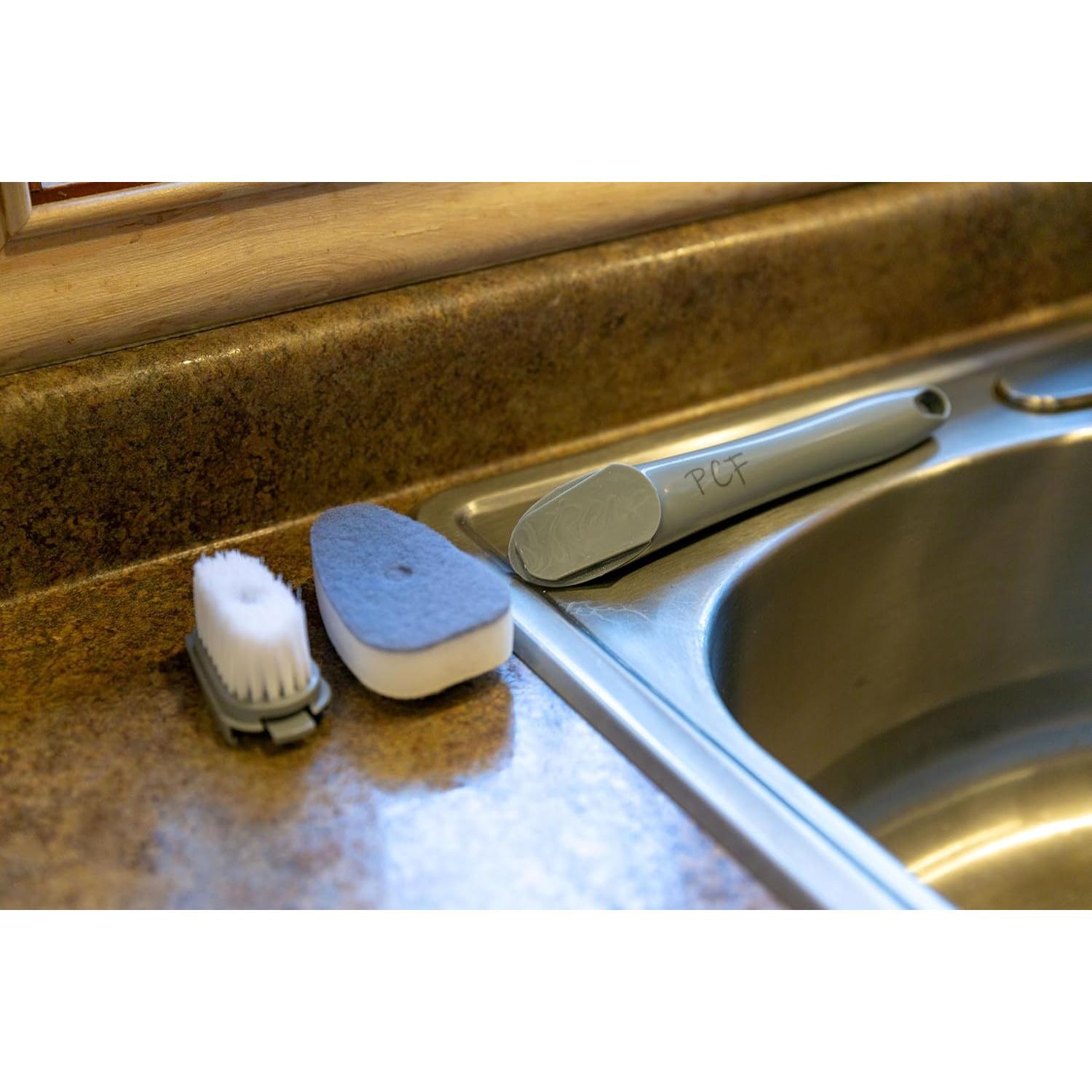 Limpiador de Platos PCF con Cepillo y Esponja Desmontables