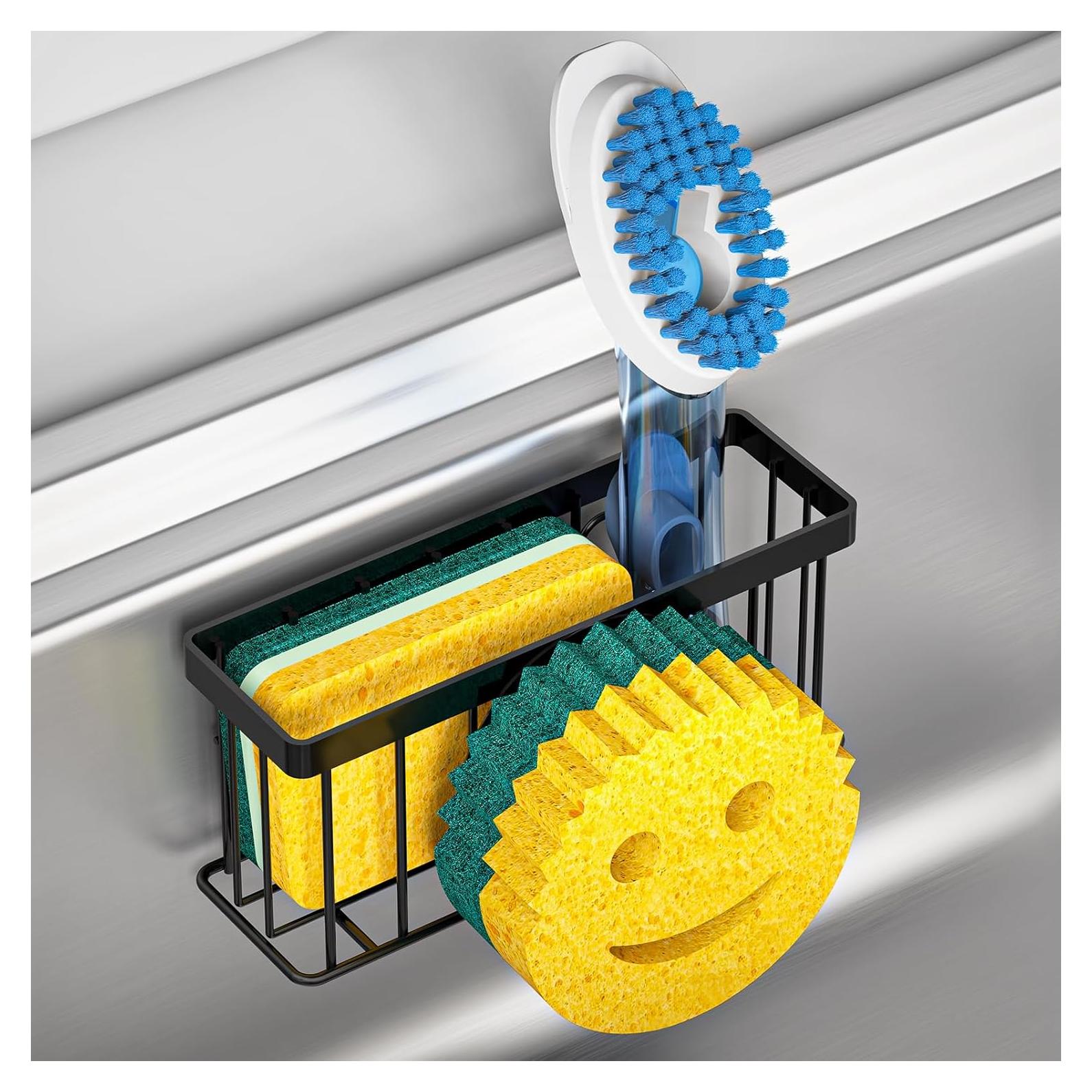Soporte para Esponja de Cocina MURLONG Negro - Acero Inoxidable