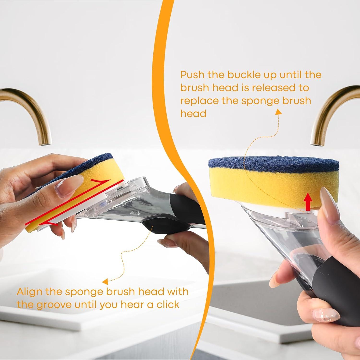 Recambios de Esponja OXO - Paquete de 4 Cabezas de Cepillo