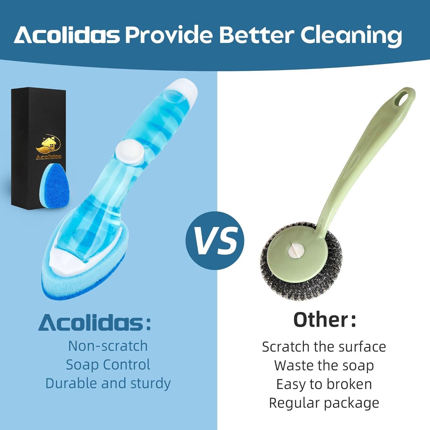 Recargas de Esponja Acolidas para Varita de Platos 12 Unidades